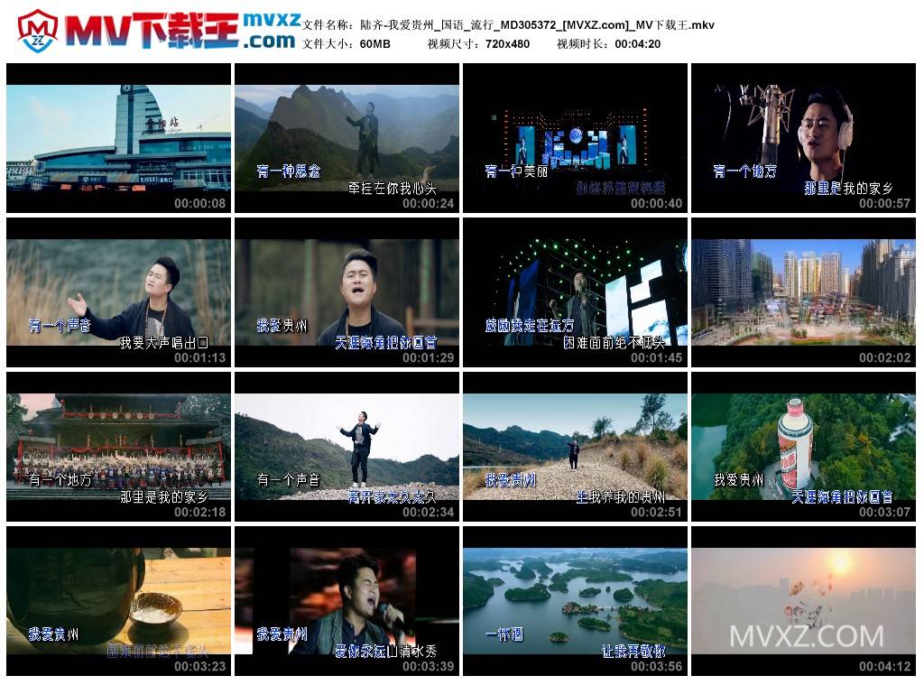 陆齐-我爱贵州_国语_流行_MD305372